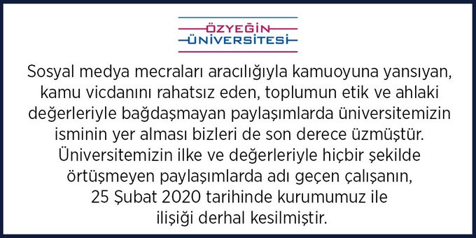 Atakan için 'Tecavüz edilmeli' diyen çalışan üniversiteden kovuldu - Resim : 2