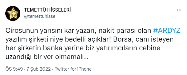 ARD Bilişim'in 'bedelli sermaye artırımı'na tepkiler çığ gibi: Bu soyguna dur de - Resim : 15