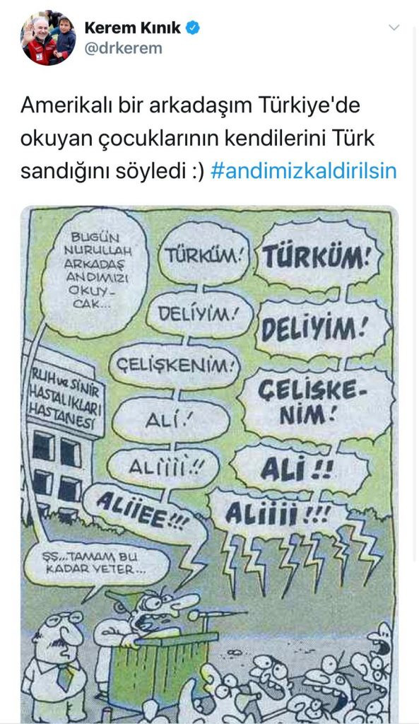 Kızılay Başkanı Kerem Kınık Andımız ile dalga geçmiş - Resim : 1