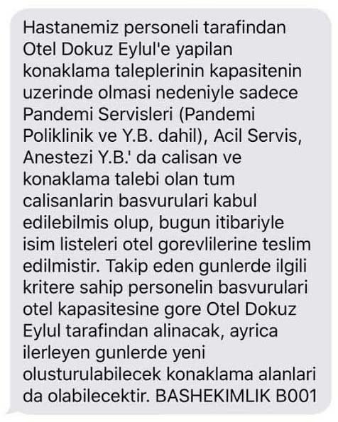 İzmir Büyükşehir Belediyesi sağlıkçılara yurt tahsis etti:  AKP'li rektör reddetti - Resim : 1