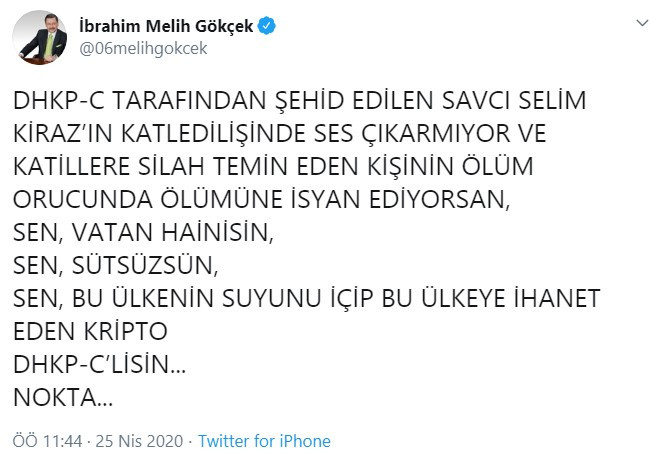 Gökçek'ten Davutoğlu'na DHKP-C suçlaması - Resim : 1