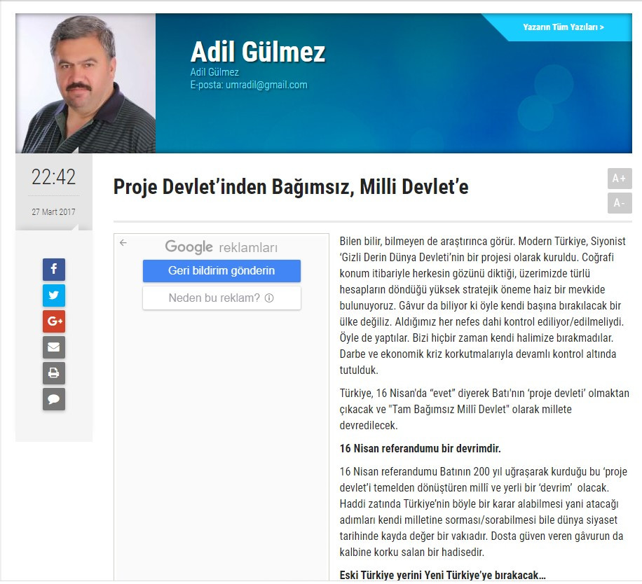 İstanbul'da Milli Eğitim Müdürü'nün Cumhuriyet düşmanı ifadeleri ortaya çıktı - Resim : 1