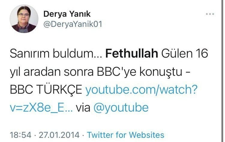 Aile ve Sosyal Hizmetler Bakanlığı görevine atanan Derya Yanık'ın FETÖ paylaşımları ortaya çıktı - Resim : 1