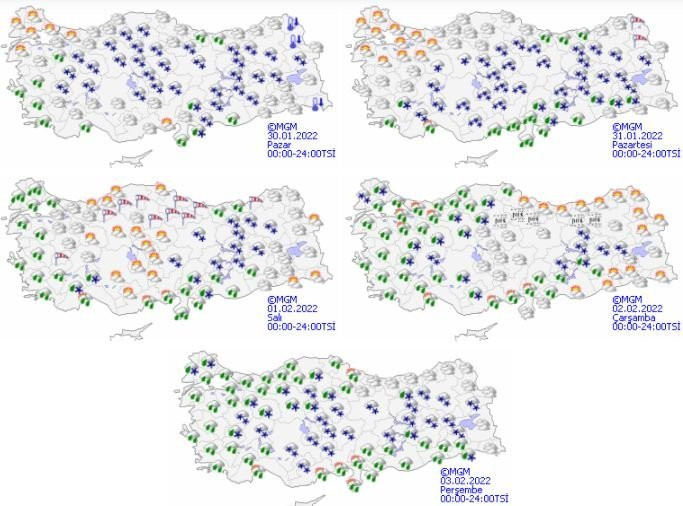 T&uuml;rkiye, yeni haftaya yağmurla başlayacak - Resim : 1