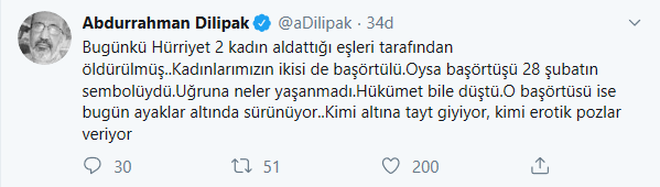 Dilipak’a göre '28 Şubat' sembolü başörtüsü bugün ayaklar altında - Resim : 1