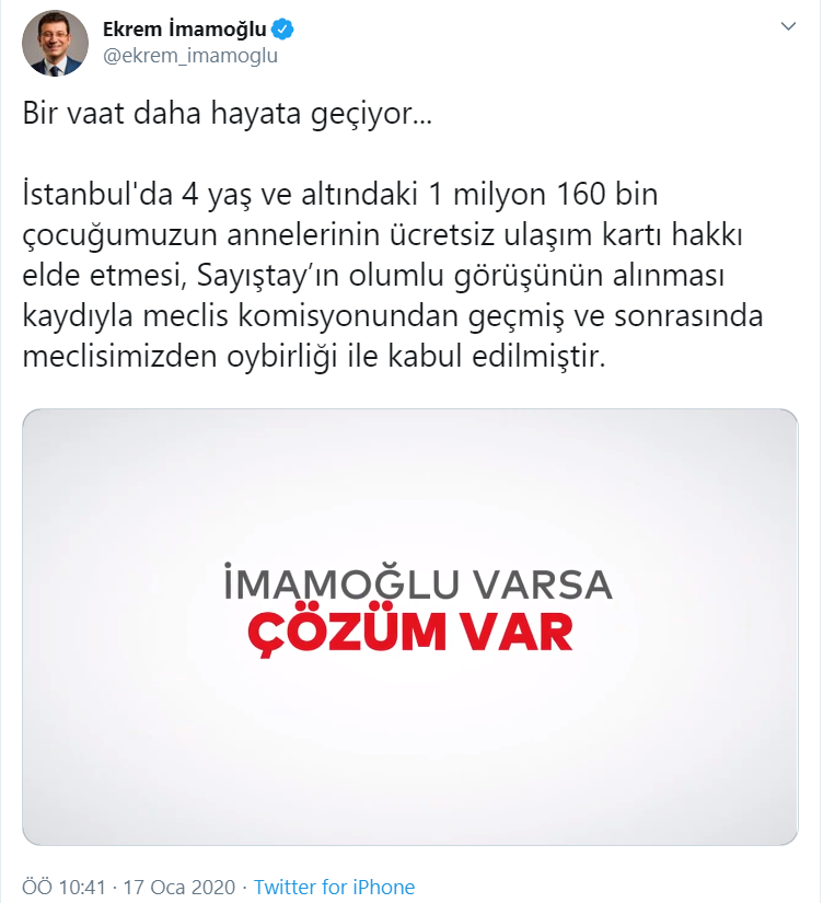 İmamoğlu'nun bir vaadi daha gerçekleşti! - Resim : 1