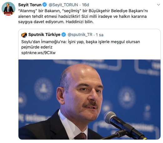 İmamoğlu'nu tehdit eden Soylu'ya CHP'den peş peşe yanıtlar! - Resim : 1