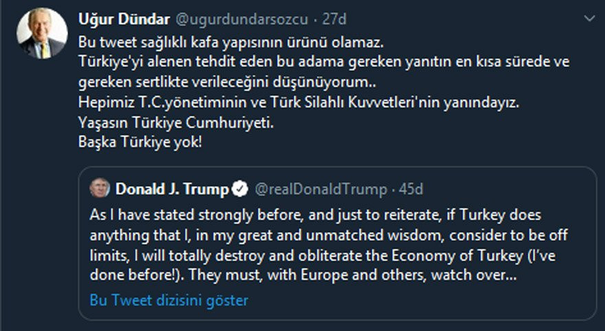 'Ekonominizi yok ederim' diyen Trump'a ortak tepki: En kısa sürede... - Resim : 1