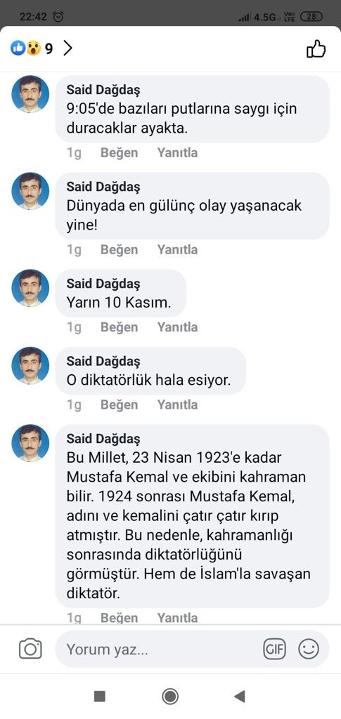 Atatürk'e hakaretler yağdıran şube müdürü hakkında suç duyurusu! - Resim : 1