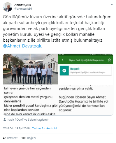 AKP'de istifa şoku! - Resim : 1