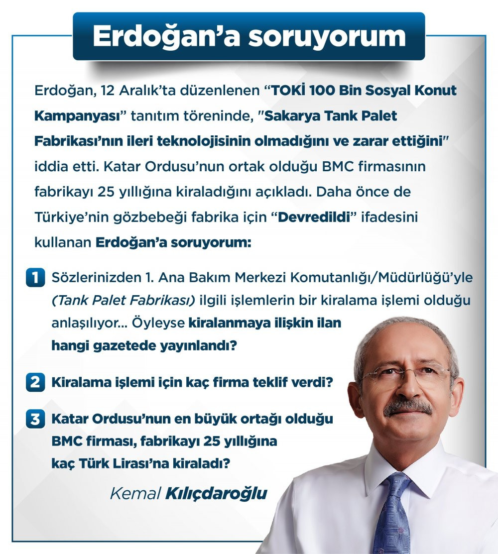 Kılıçdaroğlu'ndan Erdoğan'a zor soru - Resim : 1