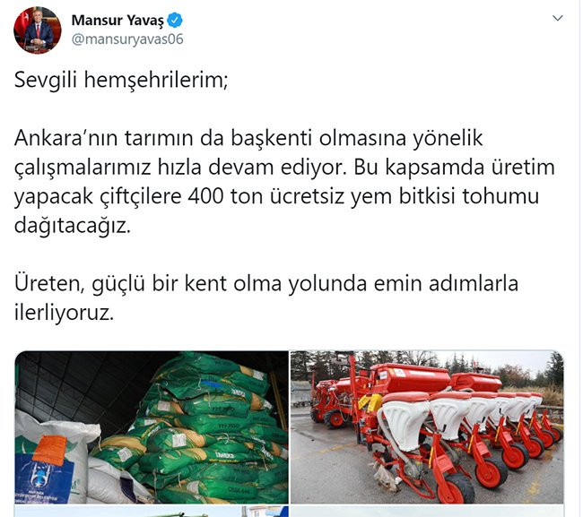 Mansur Yavaş’tan Ankaralı çiftçilere müjde! - Resim : 1