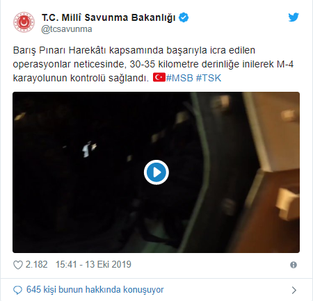 MSB: M-4 karayolunun kontrolü sağlandı - Resim : 1