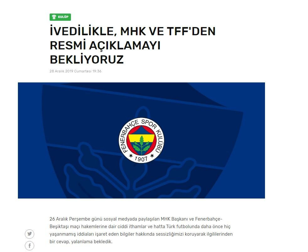 Fenerbahçe, TFF’den Zekeriya Alp hakkında açıklama istedi! - Resim : 1