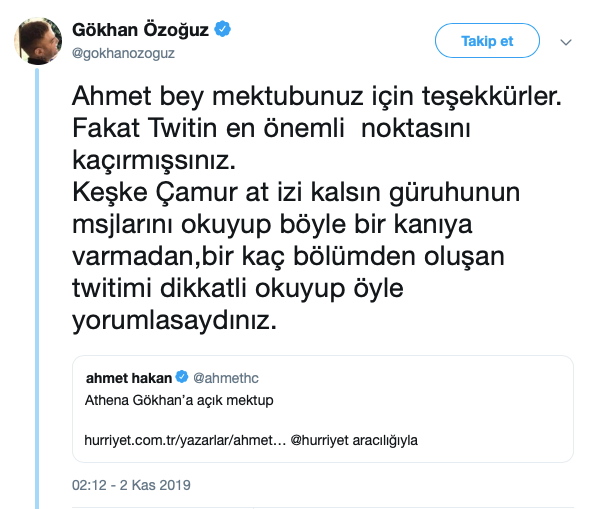 Athena Gökhan'dan Ahmet Hakan'a: En önemli noktayı kaçırmış... - Resim : 1