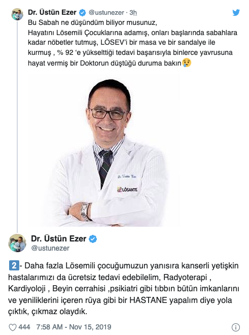 LÖSEV'in Kurucu Başkanı Ezer: Devlete 45 milyon vergi verdik, düştüğümüz duruma bakın - Resim : 1