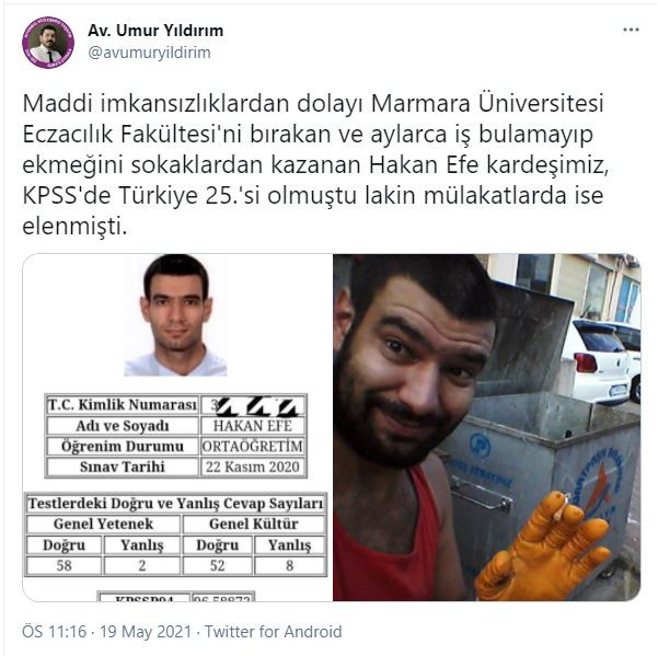 KPSS’de Türkiye 25’incisi olan genç mülakatlarda elendi - Resim : 1