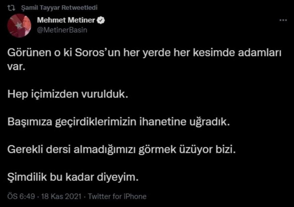 AKP içerisindeki 'Soros' gerilimi büyüyor - Resim : 1