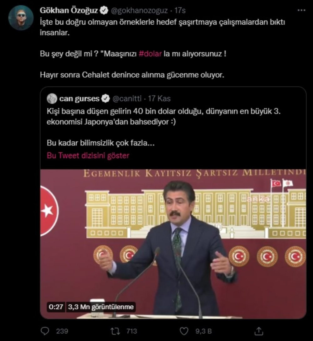 AKP'li Özkan'ın ekonomi hesabına bir tepki de Gökhan Özoğuz'dan - Resim : 1