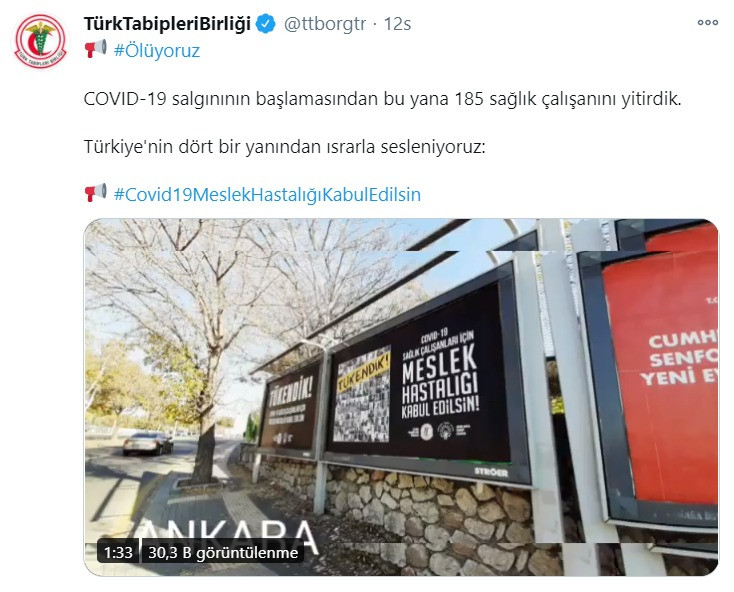 185 sağlık çalışanı koronavirüs sebebiyle hayatını kaybetti - Resim : 1