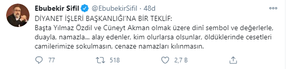 Doç. Ebubekir Sifil, bu kez de gazetecileri hedef aldı - Resim : 1