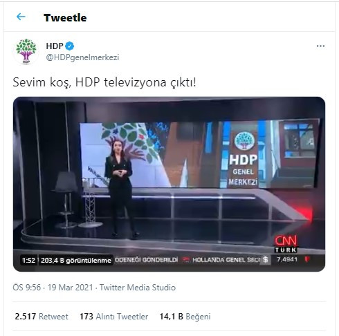 HDP, ana akım medyayı ti'ye aldı: Sevim koş, HDP televizyona &ccedil;ıktı - Resim : 1