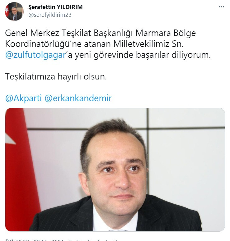 Erdoğan için 'Allah gibi' demişti; Tolga Ağar'a AKP'de yeni görev - Resim : 1