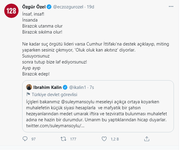 CHP'li Özel'den Saray'a 'Sedat Peker' yanıtı - Resim : 1