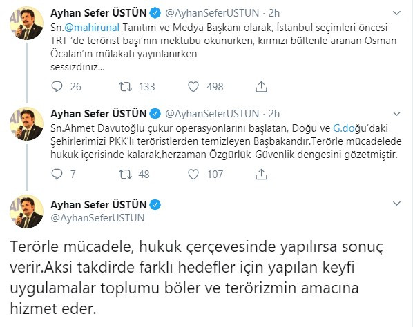 Davutoğlu ekibinden AKP'ye 'Osman Öcalan' göndermeli yanıt - Resim : 2