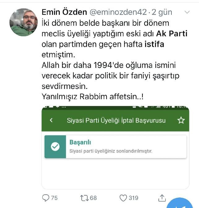 AKP’de istifa rüzgarları: Yanılmışız, Rabbim affetsin - Resim : 1