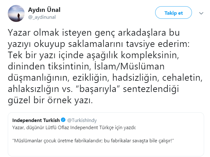 'Müslümanlar çocuk üretme fabrikalarıdır' diyen Lütfü Oflaz'a tepkiler büyüyor - Resim : 2