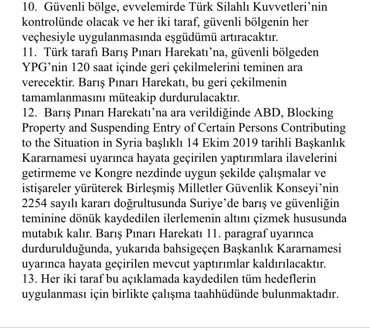 İşte Türkiye ve ABD arasında üzerinde anlaşma sağlanan 13 maddelik bildiri - Resim : 2