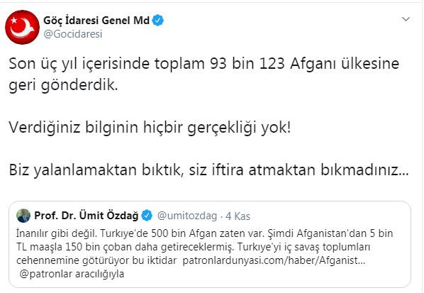 Ümit Özdağ’dan Göç İdaresi Genel Müdürlüğü’ne sert tepki  - Resim : 2