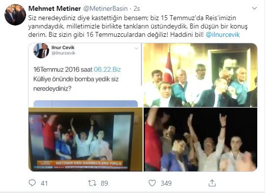 Erdoğan'ın danışmanı ile Mehmet Metiner arasında '15 Temmuz' tartışması - Resim : 1