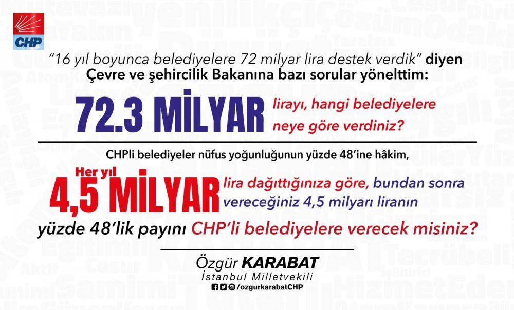 'CHP’li belediyelerin payını verecek misiniz?' - Resim : 1