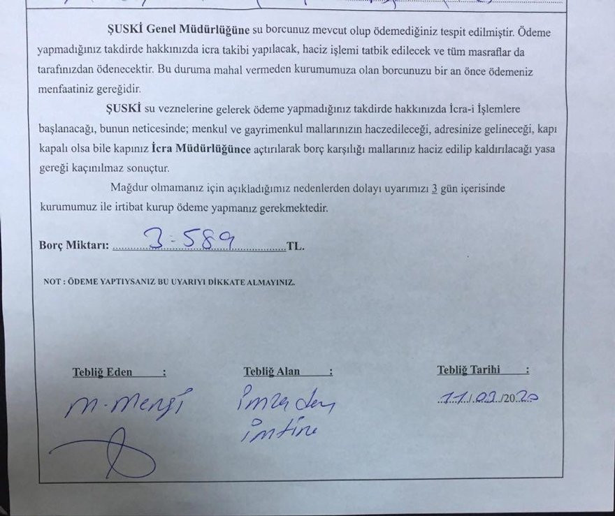 AKP’li belediye korona salgınına rağmen su borcundan haciz başlattı - Resim : 2