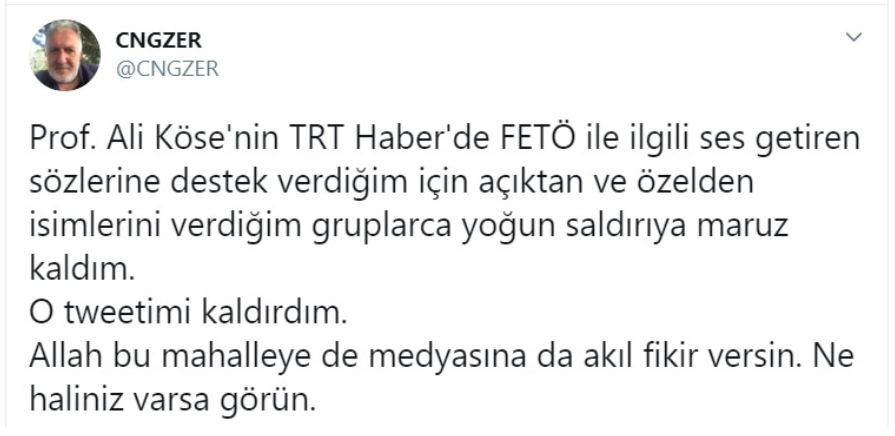 Tweetini silmek zorunda kalan Erdoğan'ın kuzeni isyan etti: Ne haliniz varsa g&ouml;r&uuml;n - Resim : 1