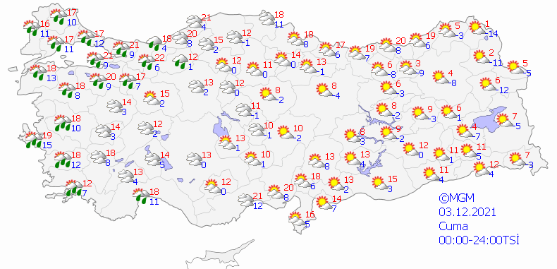 Havalar yarından itibaren değişiyor! İşte il il hava tahminleri - Resim : 2