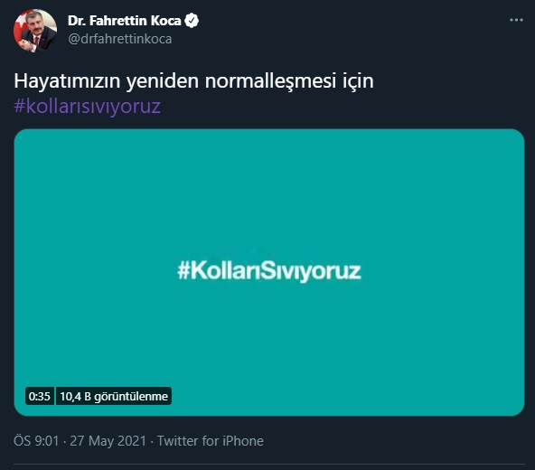 Fahrettin Koca'dan 'normalleşme' mesajı - Resim : 1