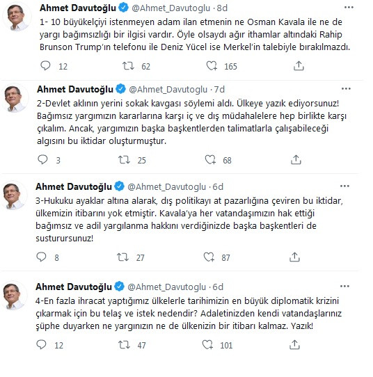 Gelecek Partisi Genel Başkanı Davutoğlu, Erdoğan'ı topa tuttu - Resim : 1