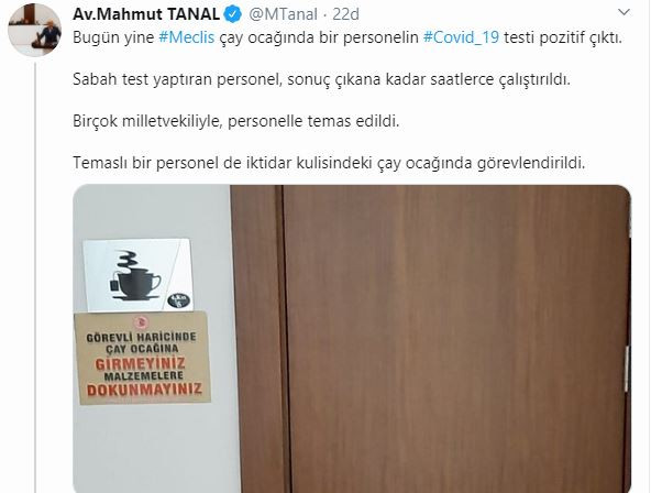 Meclis'te koronavirüs alarmı: Vekillerle teması vardı - Resim : 1