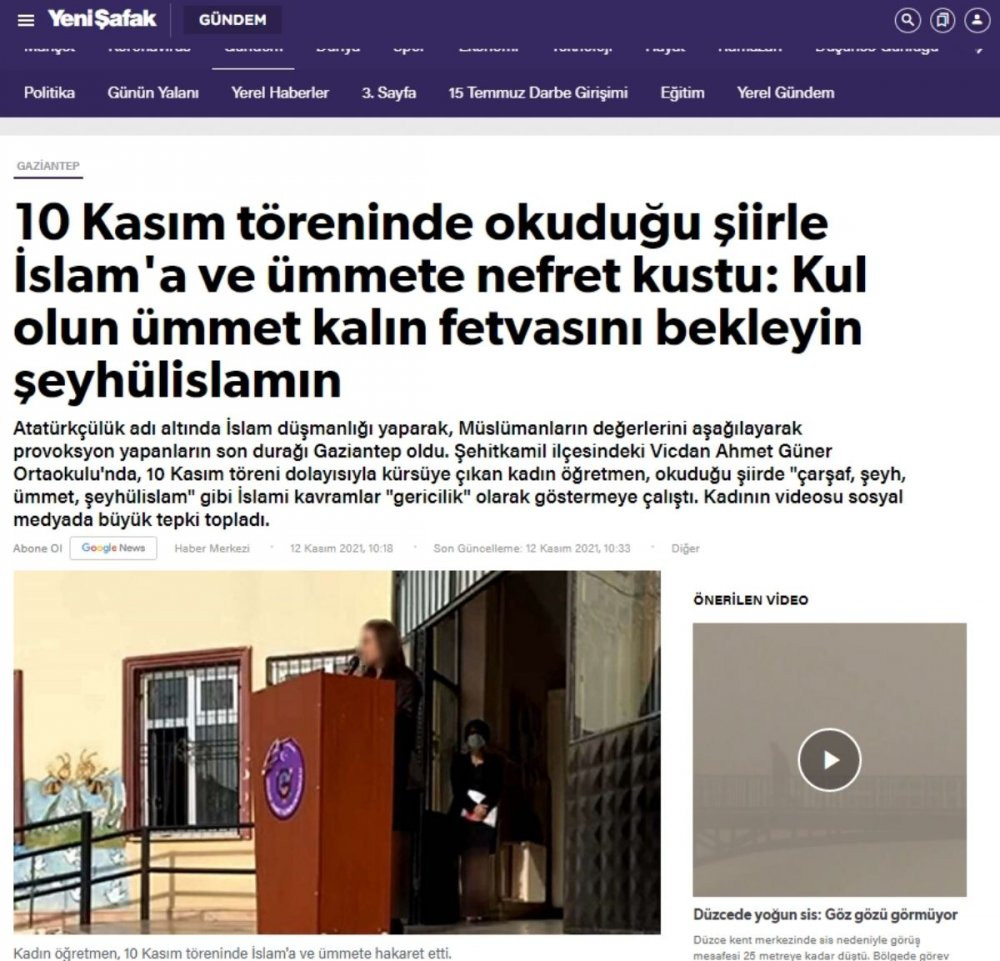 10 Kasım şiirine soruşturma - Resim : 2