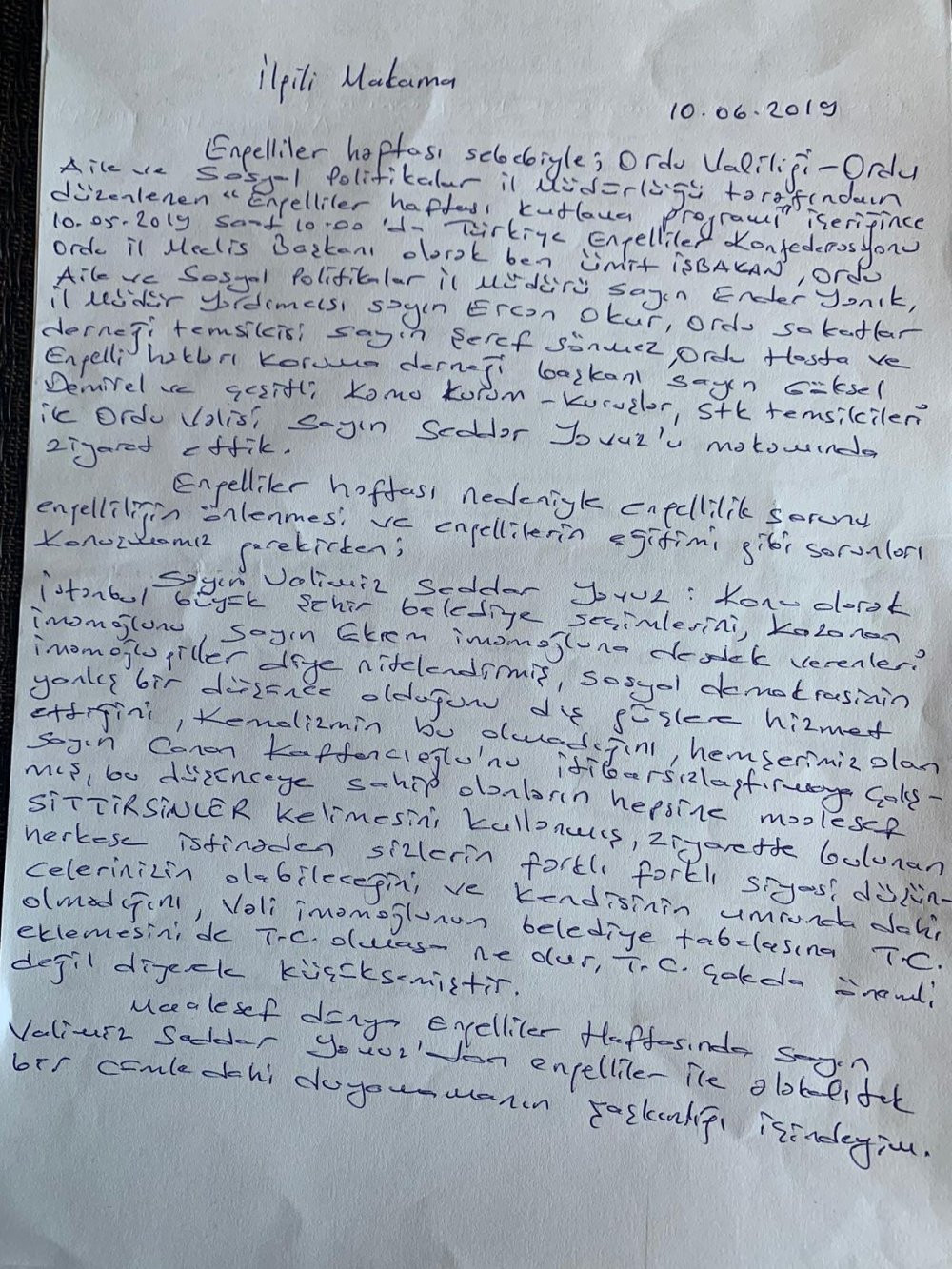 Ordu Valisi'nden İmamoğlu ve CHP'ye hakaret; Türkiye Cumhuriyeti'ne saygısızlık! - Resim : 1