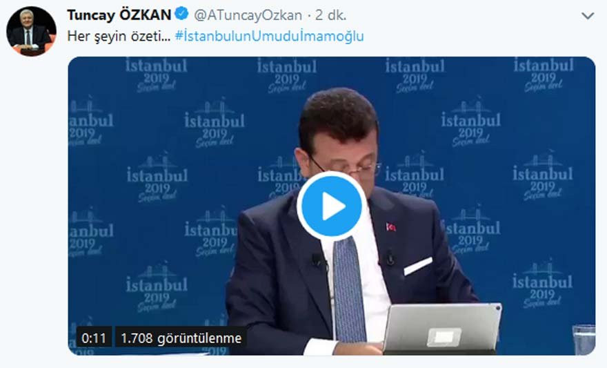 Ekrem İmamoğlu’ndan Yıldırım’a 20 lirayla seçim iptali yanıtı! - Resim : 1