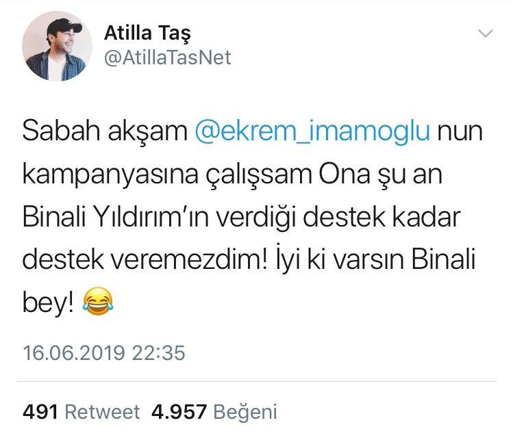 Berna Laçin’in Binali Yıldırım tweeti ortalığı salladı - Resim : 1