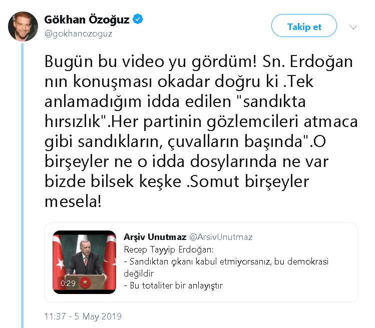 Özoğuz'dan Erdoğan'a videolu yanıt - Resim : 1