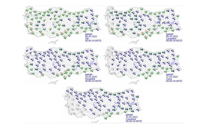 Mart ayında kara kış! Meteoroloji bu hafta için uyardı - Resim : 1