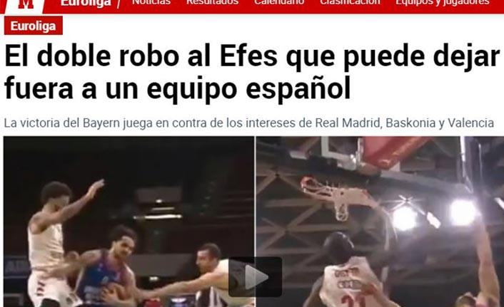 İspanyol basını, Anadolu Efes'in uğradığı haksızlığa yer verdi: Çifte soygun - Resim : 1