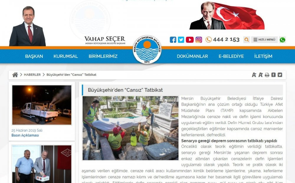 İtfaiyeden ‘Ölü nasıl gömülür?’ tatbikatı - Resim : 3