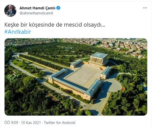 AKP'li 'Yeliz'den tepki toplayan paylaşım: Anıtkabir'i hedef aldı - Resim : 1